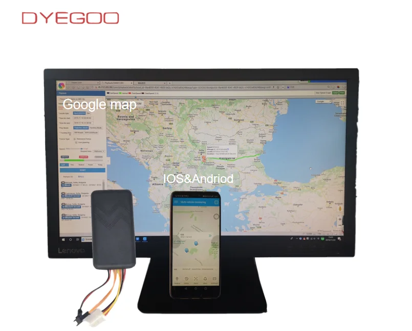 GPS trackers GT06 sos with history playback ce fc rohs  vehicle auto car gps tracking device