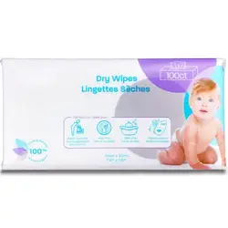 high quality non-woven fabric   fragrance-free baby  dry  Wipes 80 pcs