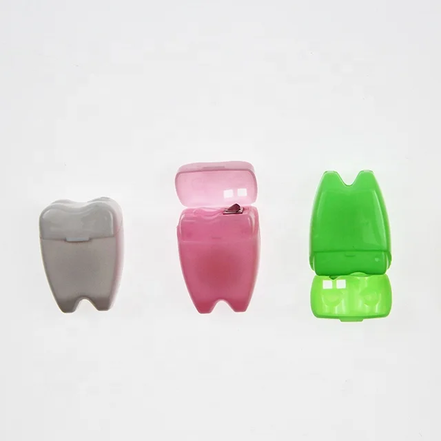 High quality wholesale price tooth shaped dental floss portable mini size oral hygiene dental floss customized acceptable