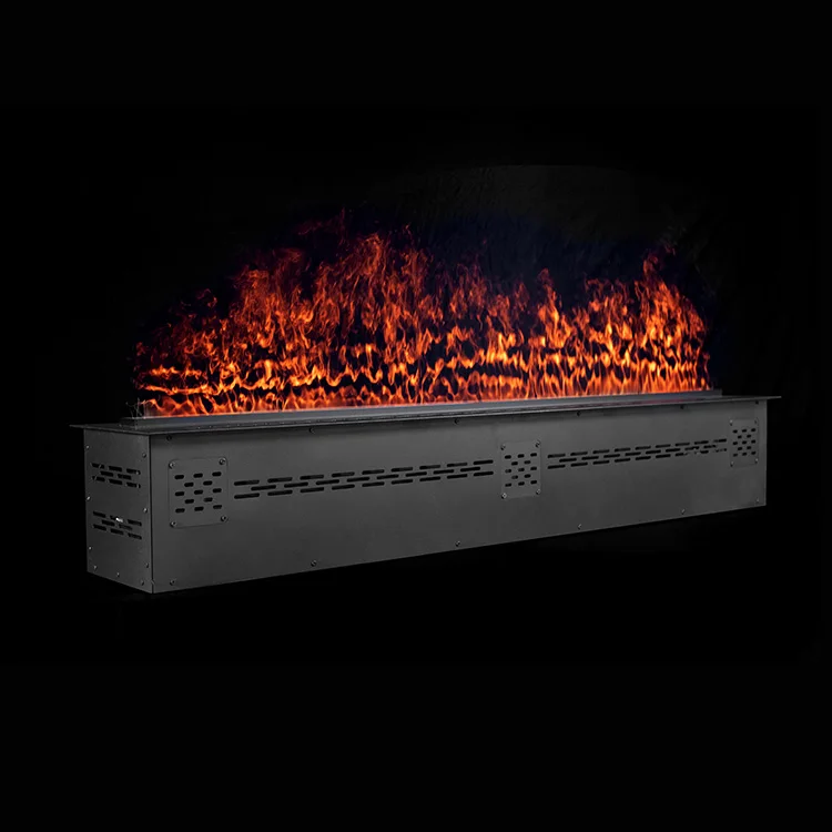 240CM flat panel Remote Control Decor Stainless Panel Electric 3D water fire effect Water Vapor Fireplace With Flexible Control