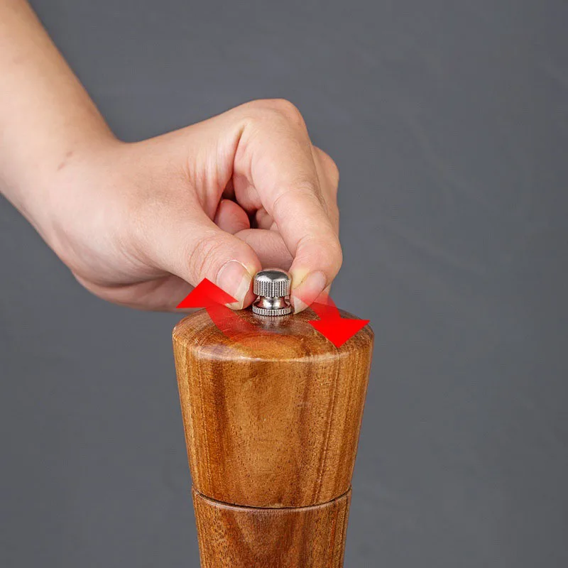 6/8/10 inch Wooden Pepper Grinder Mill Manual Acacia Wood Pepper Mill