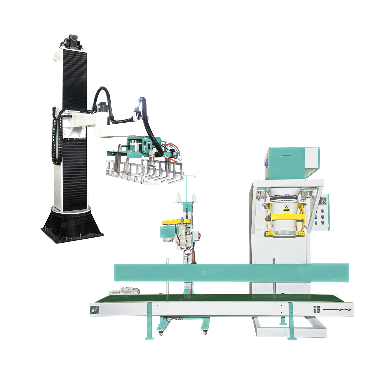 Automatic Packing Line Column Type Palletizer Machine Carton Box Bag Bagger Stacking Column Robot Palletizer Bags