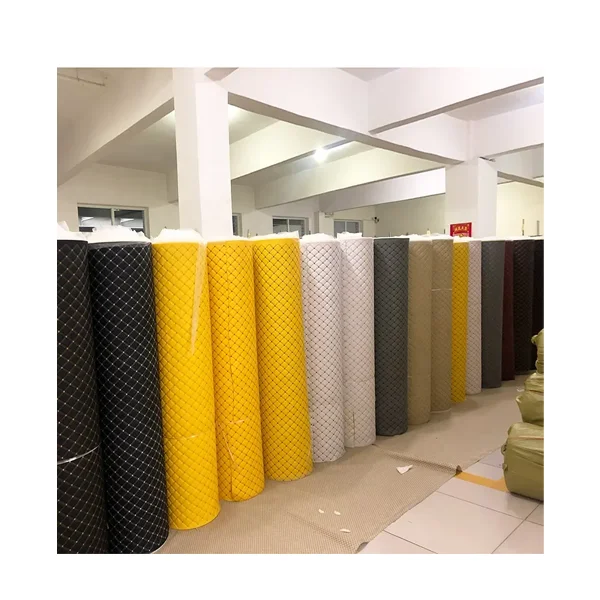 Diamond Stitching PVC Leather Composite Sponge For Car Seat Covers