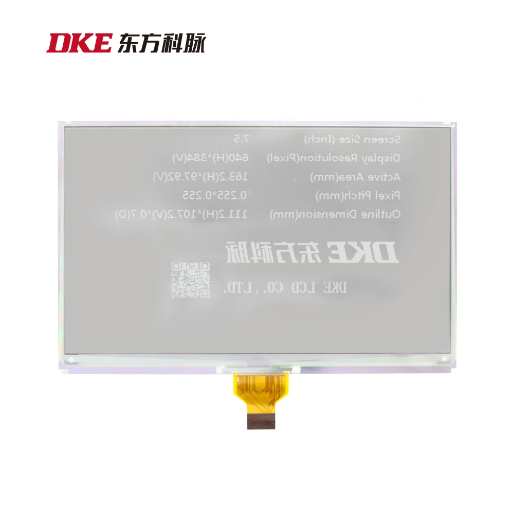 7,5 дюймовый дисплей для электронной бумаги с технологией отображения электронной бумаги e-Ink, этикетка E-ink