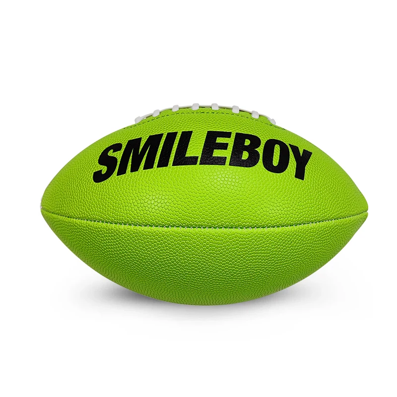 High Quality Game Use PU Composite Leather PU American Football Official Size Football Ball Size 9 Rugby