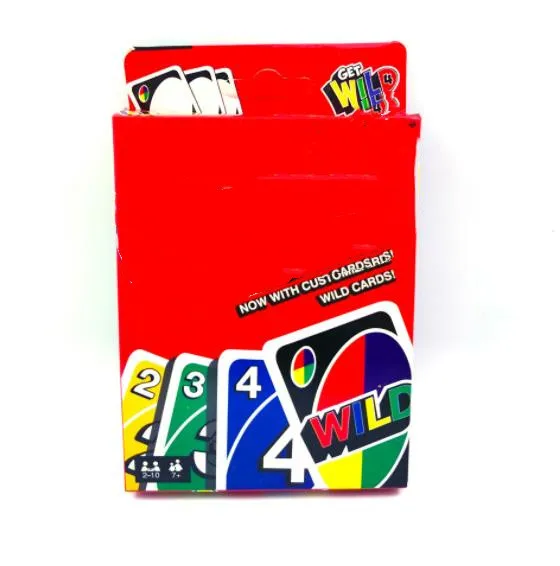 Wholesale Custom Logo Jumbo Tiny Decks Paper With 112 Cards Fun Party Unoes Playing Spy Family Wild Dos Flip Card Game Unos