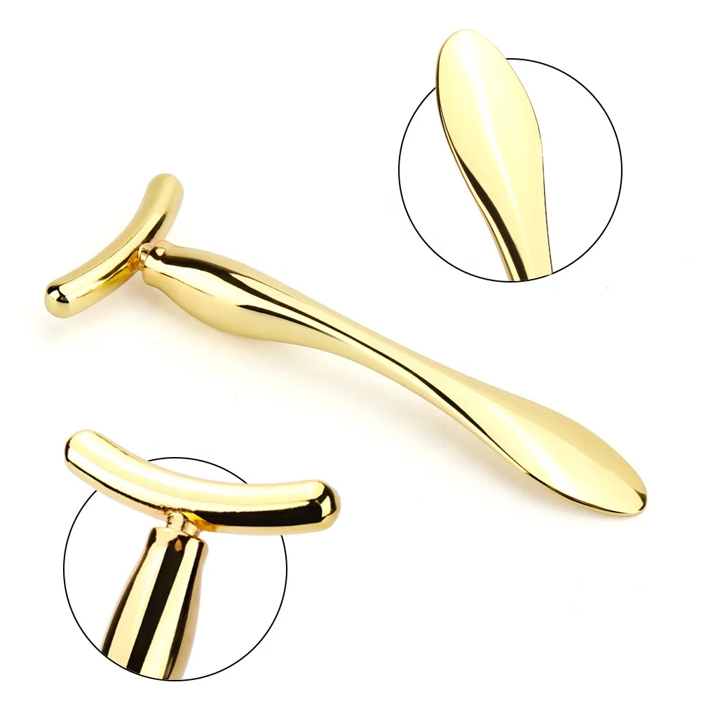 Eye Cream Mixing Spatula Scoop Face Lift Anti Wrinkle Eye Massager Stick Alloy Metal Facial Mask Eye Cream Facial Cream Scoop