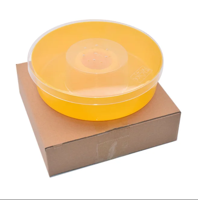 New plastic disk beekeeping equipment honey bee feeder round style top bee feeder