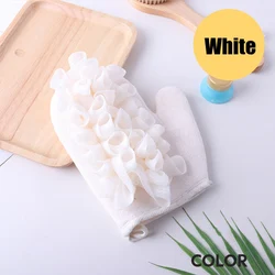 Amazon Hot Selling Portable Bath Gloves Double Sides Bath Gloves Exfloating Bath Gloves Soft Remove Dead Skin