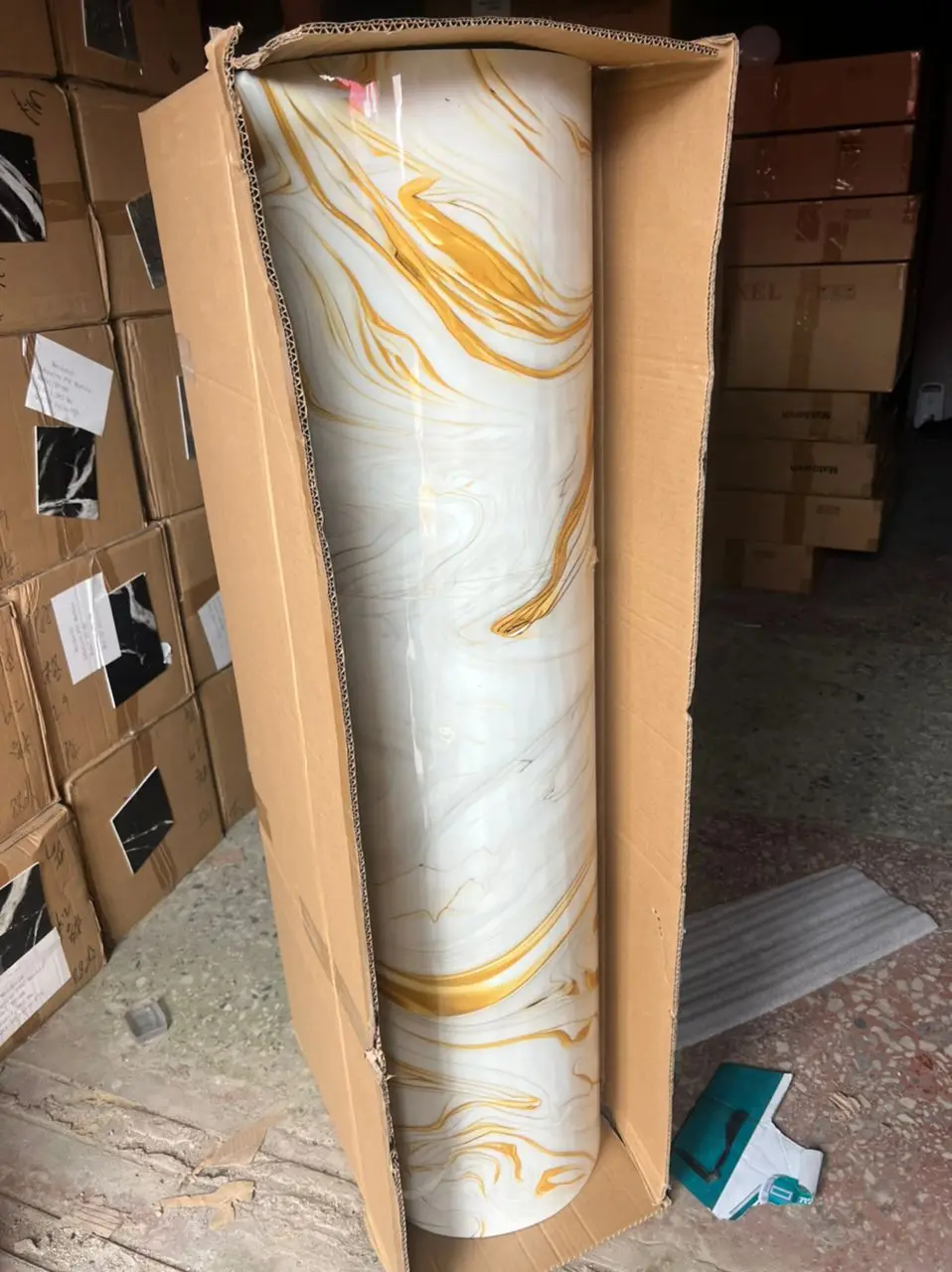 1.2*2.8/2.9/3M Cover ugly walls with  self-adhesive Marble  Easy Clean DIY White Marble wall sticker Marble Wall Tile