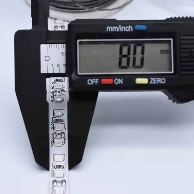 Теплый белый 24 В SMD 2835 180 светодиодных лент 5 м 10 высокая мощность люмен 8 мм гибкие светодиодные световые полосы с клейкой основой