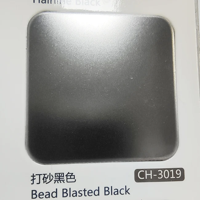 Bead Blasted Black Stainless Steel Sheets  for High Class Restaurants Star Hotel Inox Panel