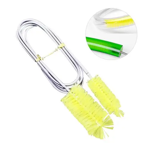 
2020 fish tank aquarium with stainless steel flexible cleaning brush double-headed filter tank filter tube hose tube cleaning 