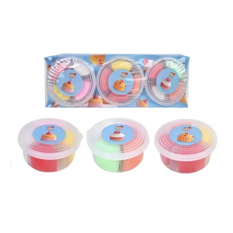 Akiaco Diy Air Dry Modelling Clay Play Dough Toys Kit Wholesale Bulk Soft Non-Toxic Super Light Clay For Kids