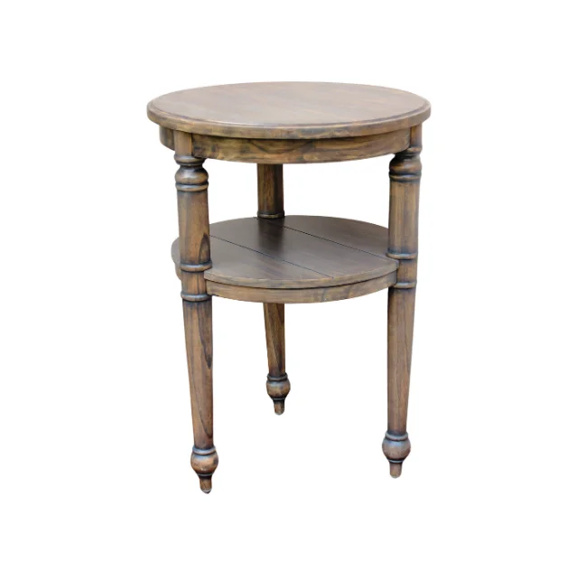 Charming Provence Round Side Table Crafted with intricate details and elegant curves