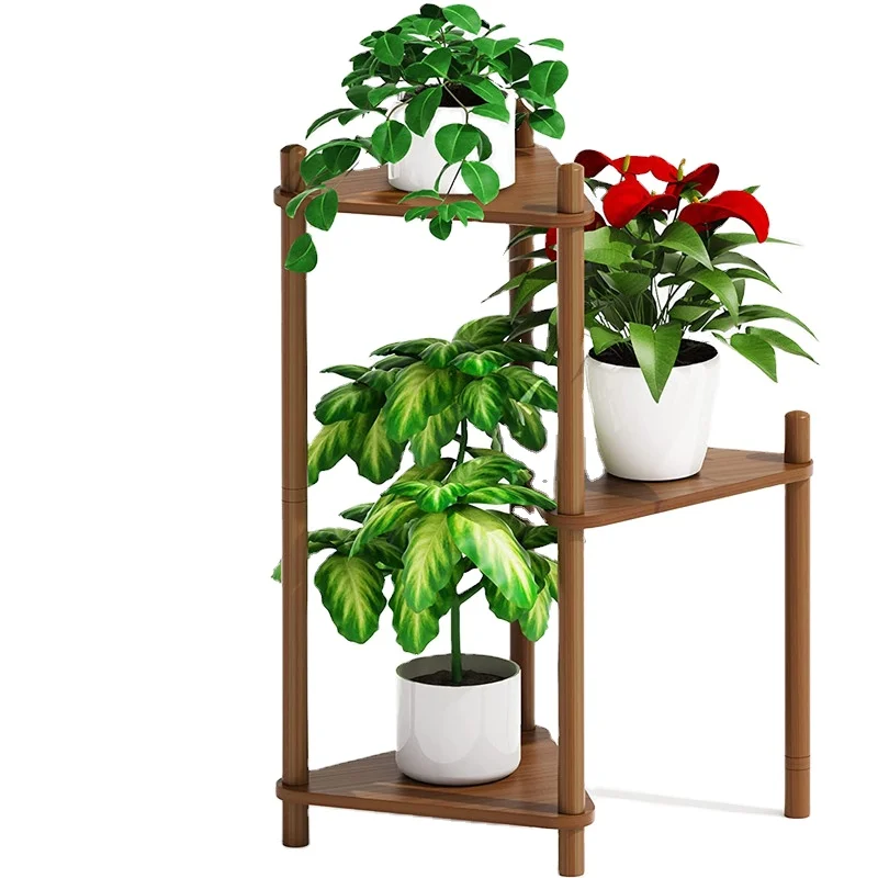 3 Tier Corner Plant Shelf for Outdoor, Small Tiered Plant Stands
