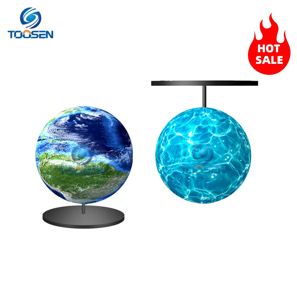 Toosen Sphere LED Video Screen Globe Shape P1.2P1.5P1.8P2.5P3P4P5 LED Screen Ball 3D Pantalla Spherical LED Display Manufacturer
