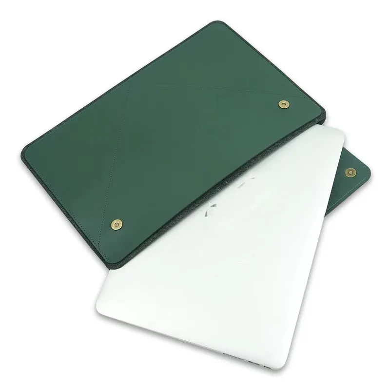 ultra thin water resistant luxury velvet laptop sleeve handle 13.3 18 inch inches for macbook with mousepad accessories bag case