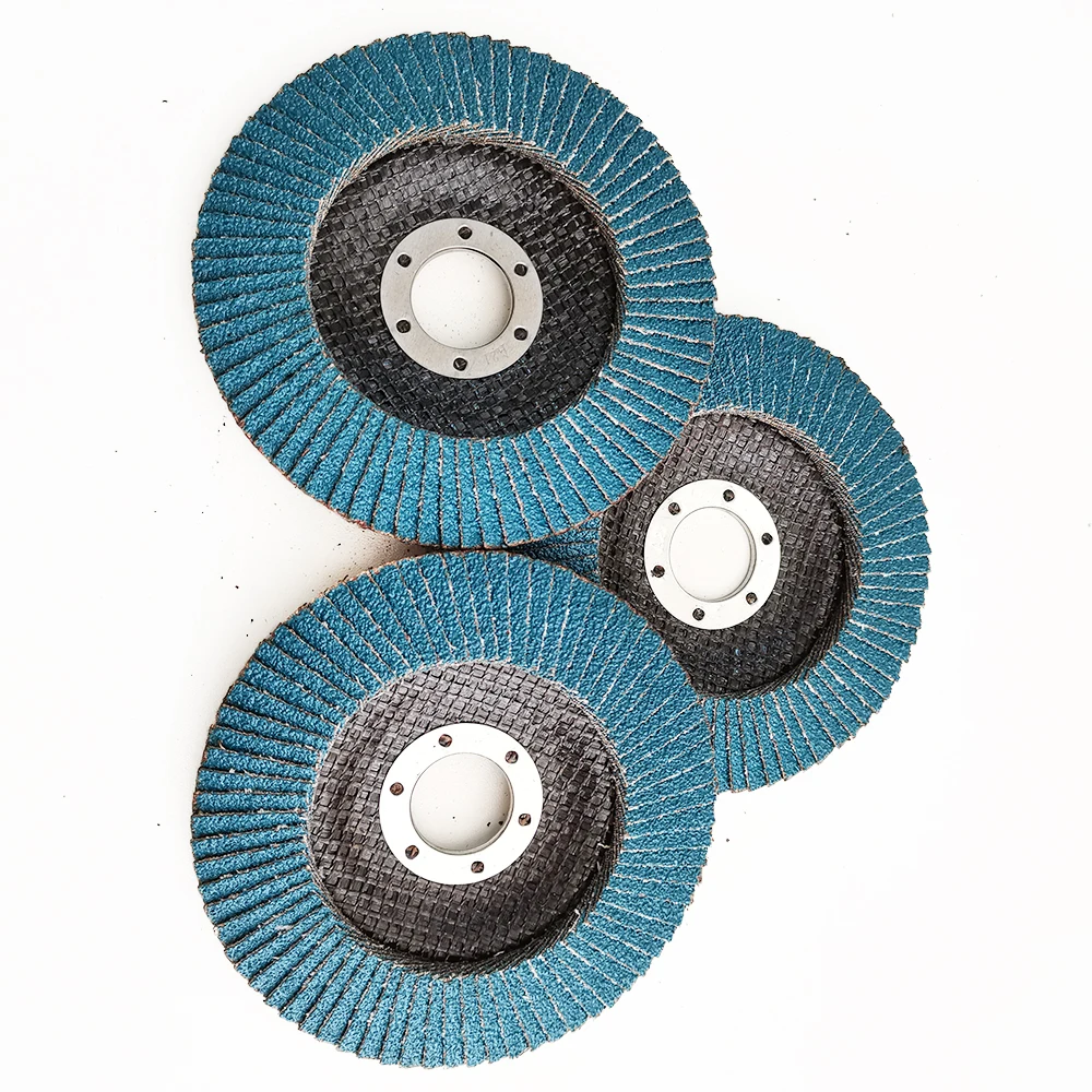 T27 T29 Zirconium Flap Disc Grain 60 115X22Mm Nylon Backing Fast Polishing Europe Quality Flap Disc Grid 80 Stainless Steel