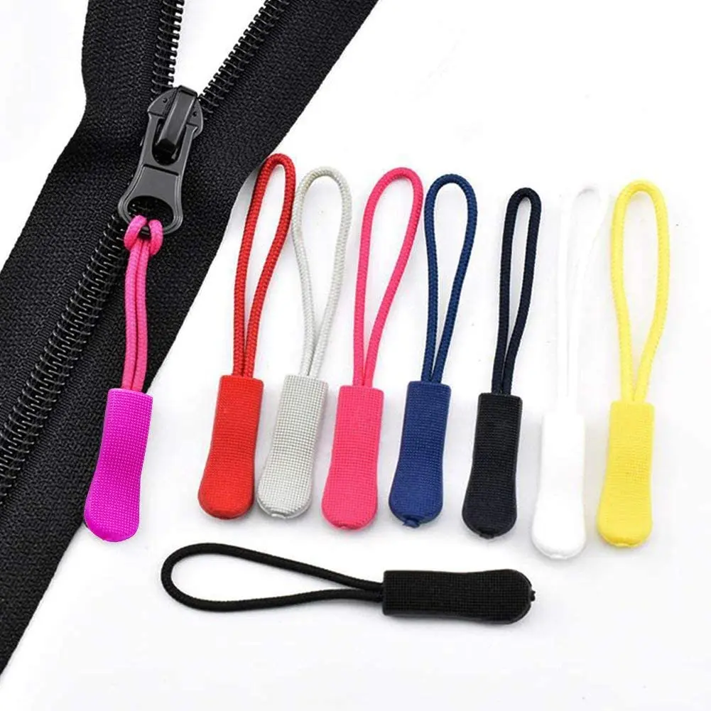 Strong Nylon Cord Orange Durable Zipper Pulls