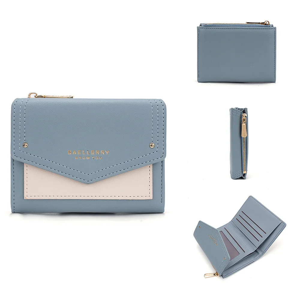 Women Wallet New Korean Style Short Fashion Girls Wholesale Small Square Bags Lady Design Purses For Females