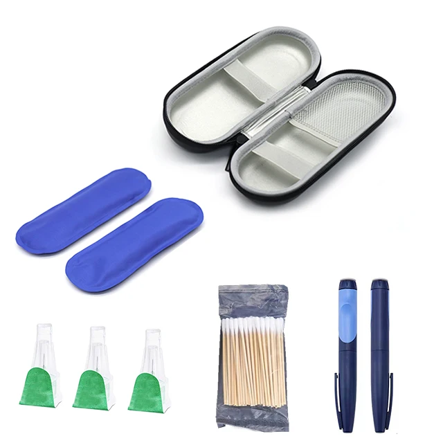 Hot Selling Insulated Aluminum Foil Insulin Cooler Case Wholesale Medicine Refrigerated Box for Insulin Pen Cooling