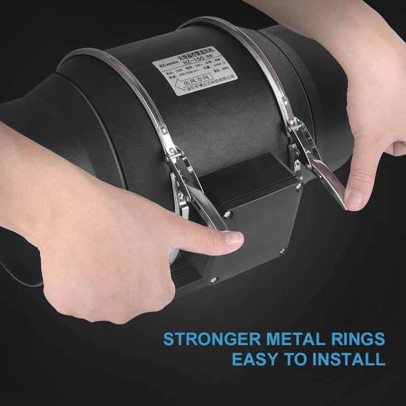 Генератор бесшумный 4-х дюймовый рядный канальный вытяжной вентилятор для гидропоники парниковых расти палатку