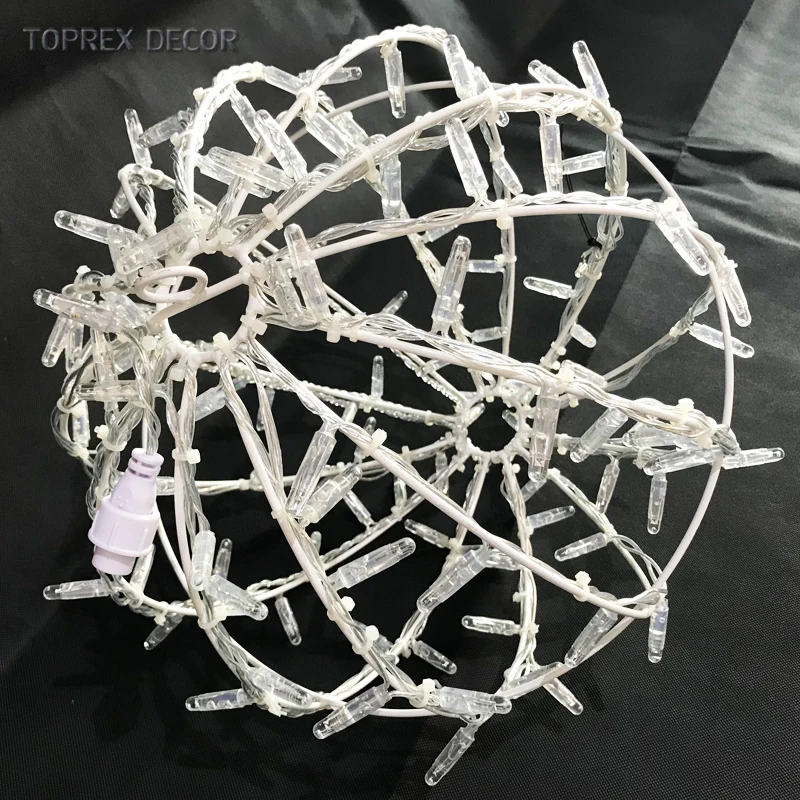 2019 stage street Christmas time decoration hanging dmx fairy led ball light sphere