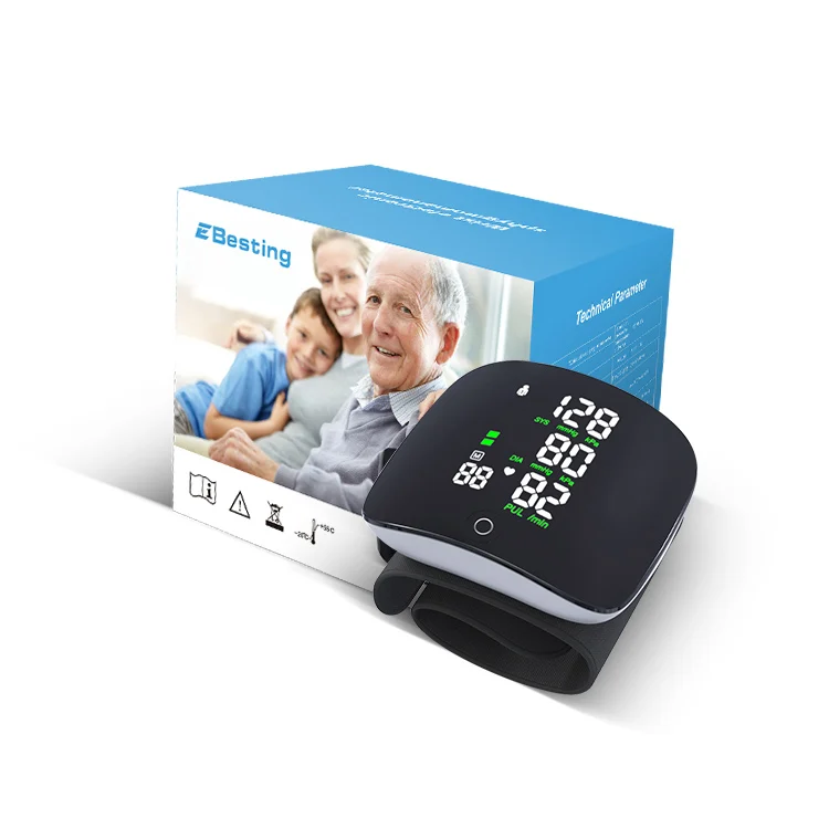 English Language Speaking Digital Sphygmomanometers Arm Blood Pressure Monitor for Blind People