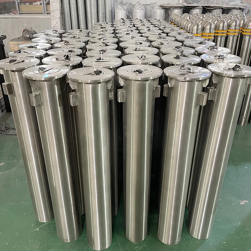 Bollards To Stop Car Theft Manual Telescopic Security Post Parking Driveway Bollard Retractable Bollards