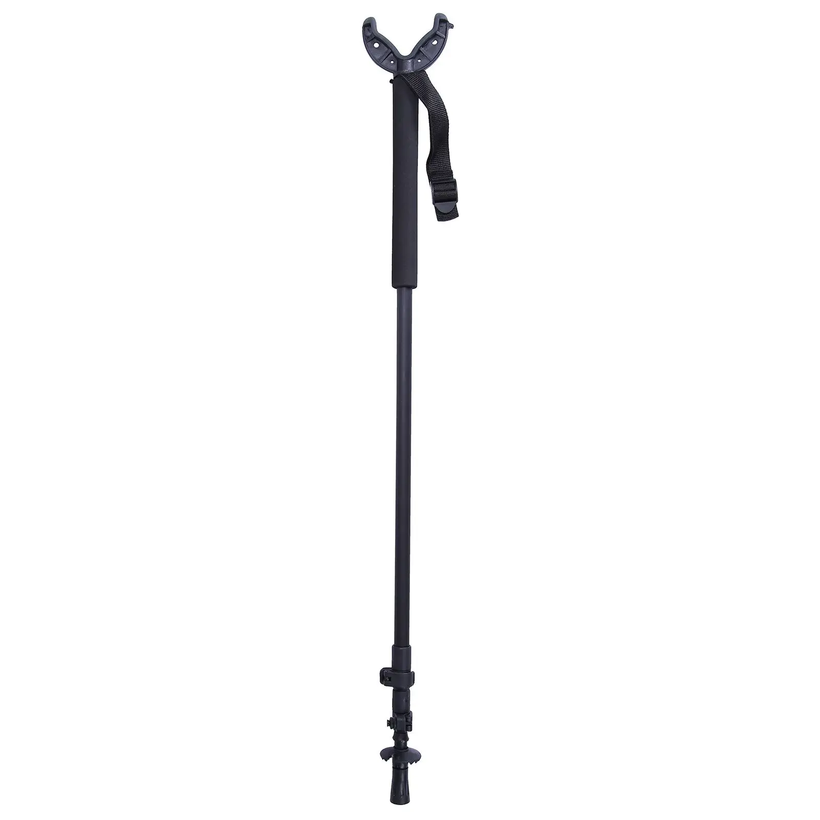 Shooting Stick - Compact,Adjustable Telescopic Monopod Shooting Stick / Walking Stick With Compact Wrist Strap