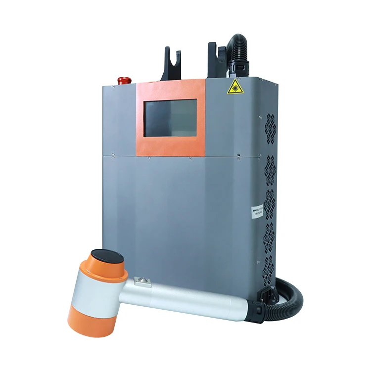 Portable 100W MOPA Pulse Laser Cleaning Machine Handheld Backpack Design Rust Removal Home Use Metal Stone Stainless Steel Max