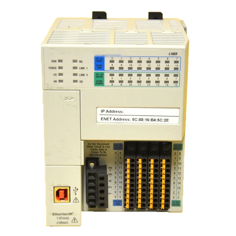 100% абсолютно новый 1769-L16ER-BB1B CompactLogix 384KB DI/O контроллер 1769-L18ER-BB1B PLC 1769L16ERBB1B