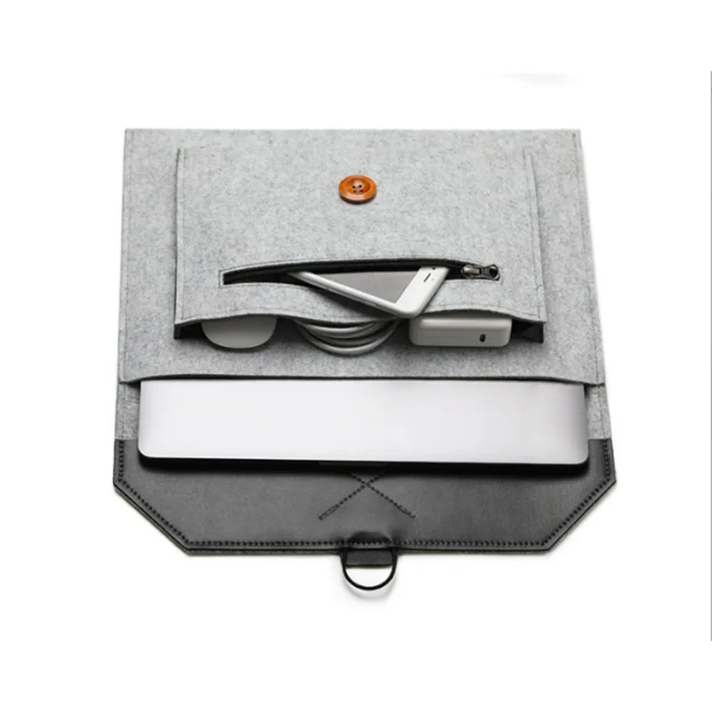 Laptop Bag Sleeve 12 13.3 14 15 16 Inch Non-woven protective cover felt file bag custom felt computer storage bag