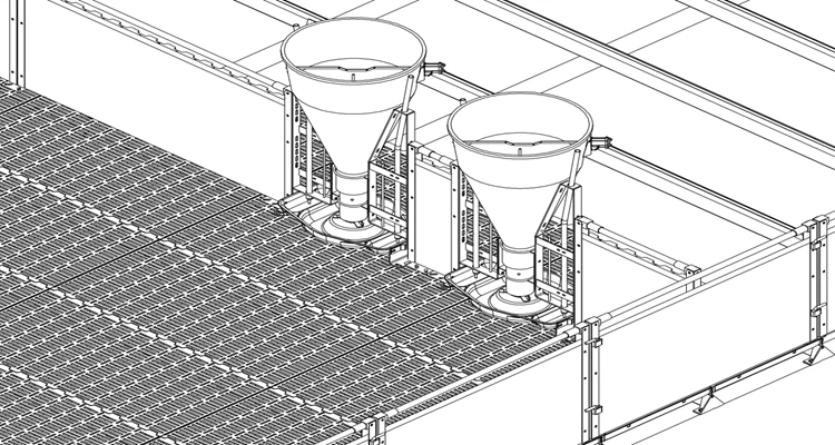 Ejoy экономичное долговечное фермерское оборудование для свиней ручка рассады свиней/ящик отлучения