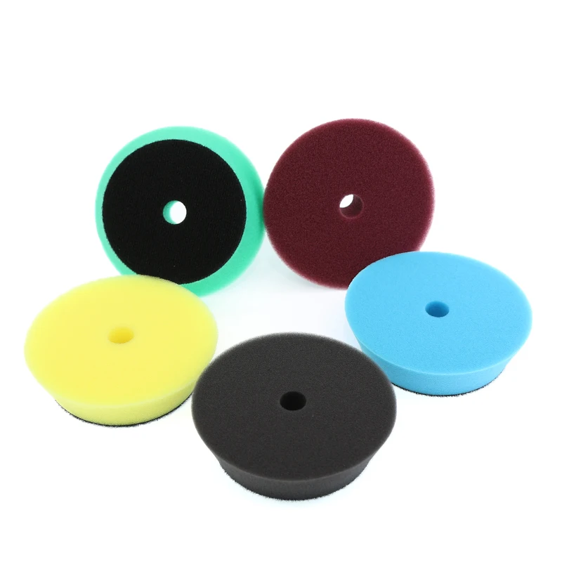 Car polishing pad Manufacturer supply custom label 3inch 5inch 6inch car care detailing buffing pad foam polishing pads
