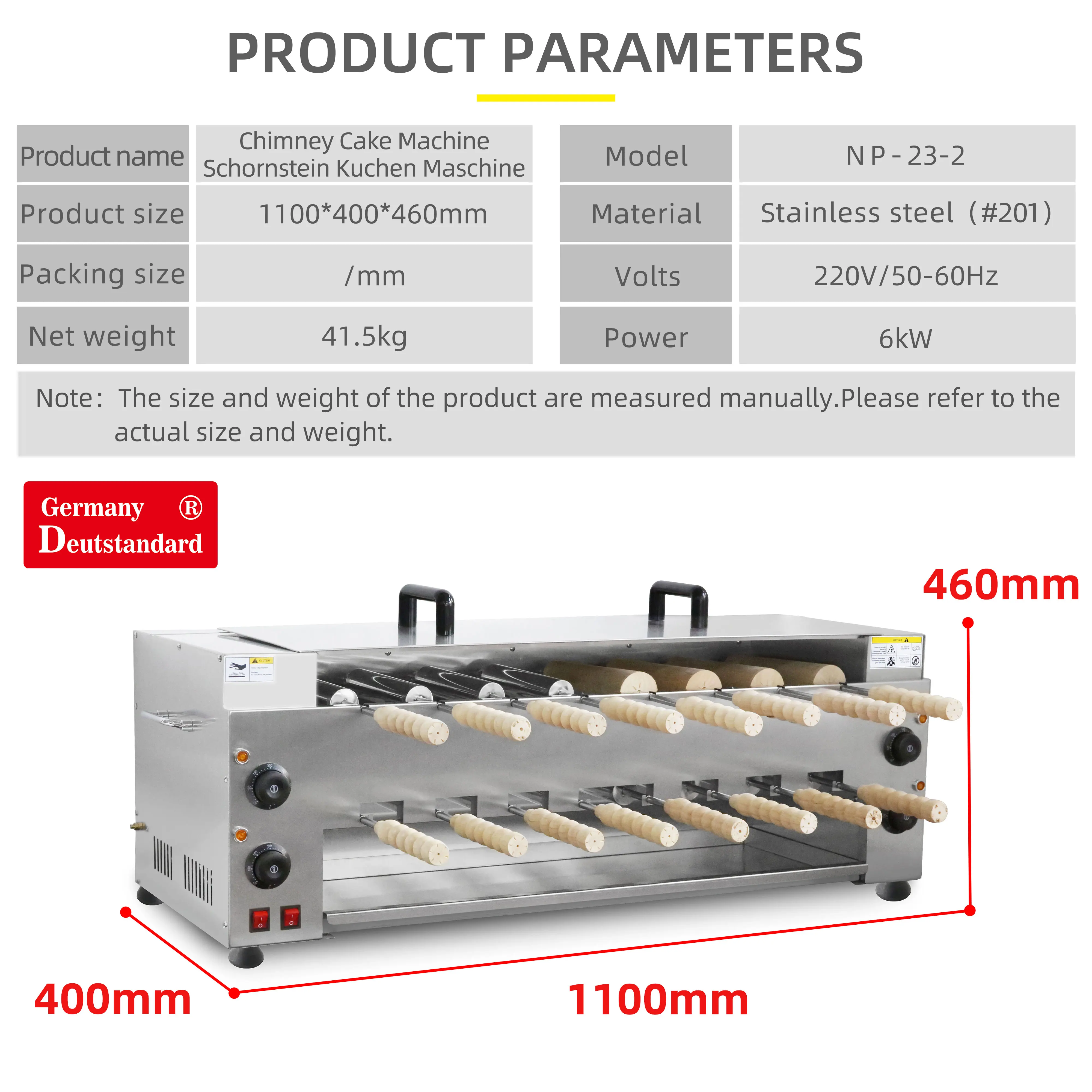 New Product Commercial Kurtos Kalacs Chimney Cake Rolls Maker for Sale