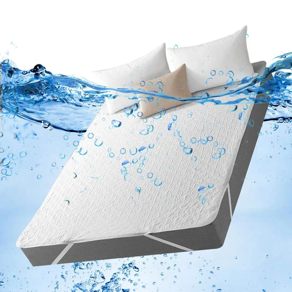 Custom Quilted Crib Mattress Pad Soft And Breathable 100% Waterproof Mattress Pad Cover For Baby
