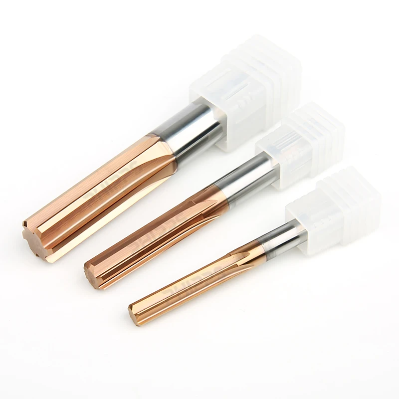 PHIPPS carbide stainless steel milling cutter 5mm compression cutting end mill 6 mm shank flat straight flute reamers tool 9mm