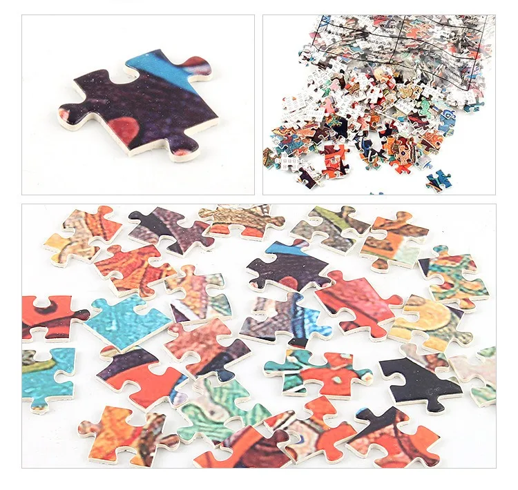 2021 High Quality Owl Puzzles Oil Painting Factory Price 1000 Piece Cardboard Large Jigsaw Puzzle For Adults and