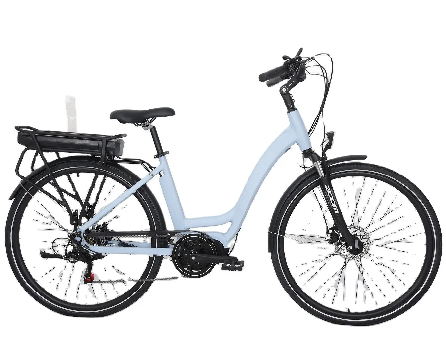 Economic Height-adjustable City Bike Wide Range Electric Bike Road Type With LED Display