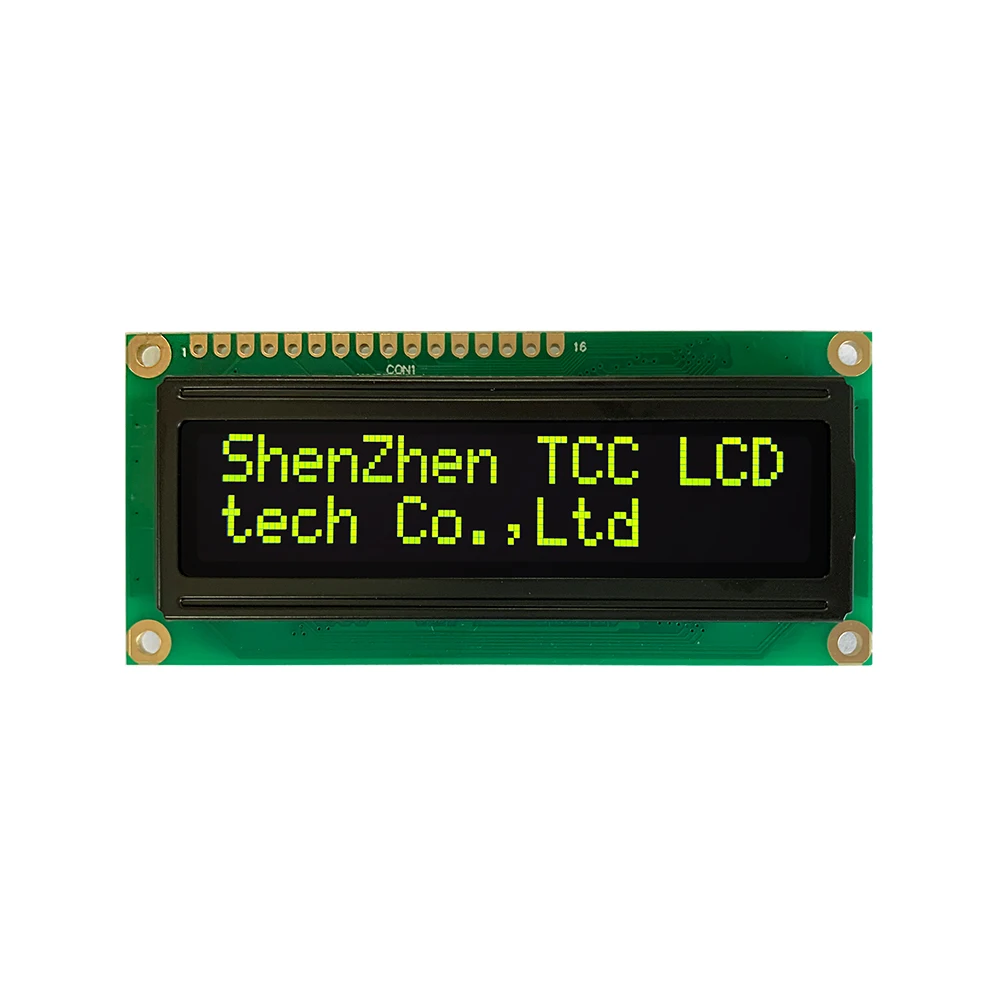 RoHS square Winstar 1602 oled screen Parallel or serial MPU interface 16x2 character oled display