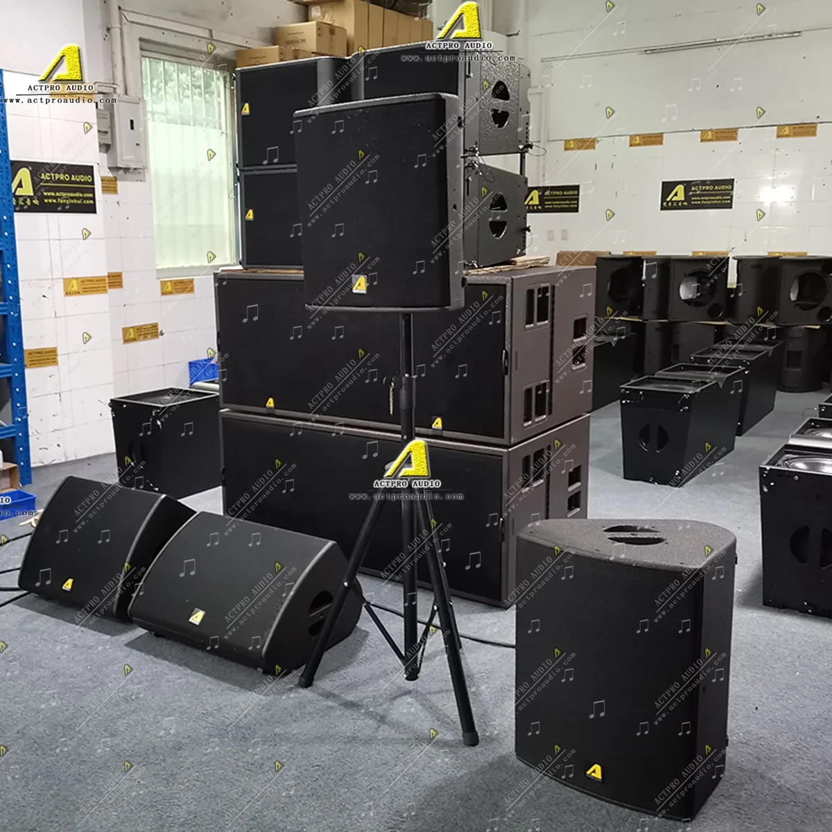 Actpro PRO Audio KR208  dual 8 inch Line Array Speaker PA Speaker SB28 dual 18 inch Subwoofer