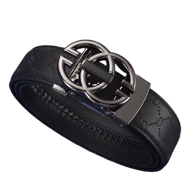 Waist Belt Custom Logo Luxury Famous Designer Alloy Genuine Leather Belts For Men