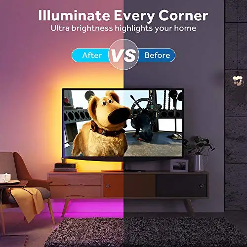 Лидер продаж на amazon, 2021 г., пульт дистанционного управления smd5050, меняющий Цвет rgb, 5 м, светодиодная подсветка телевизора, подсветка, лента