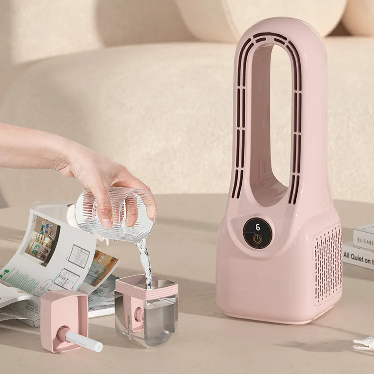 USB Powered Electric Air Cooling Bladeless Desk Ventilator Outdoor Table and Standing Fans with Humidifier desktop fan