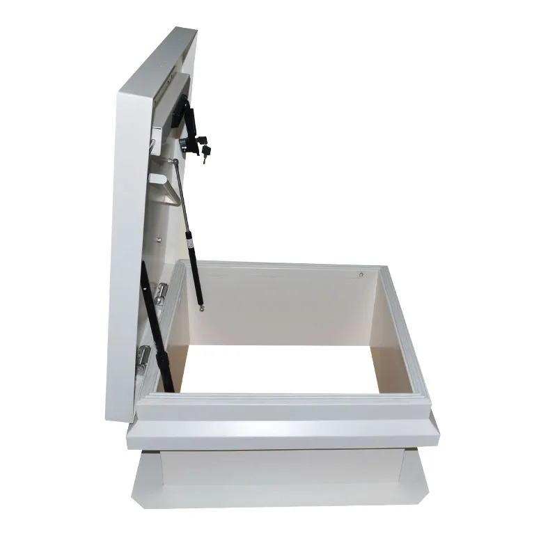 Roof access hatch for industrial