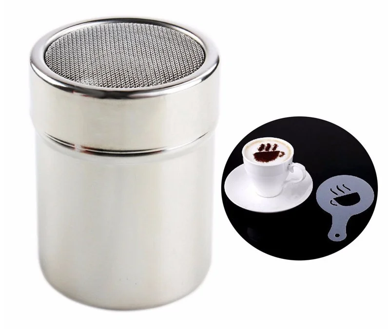 Mold Coffee Milk Cake Cupcake Stencil Template Coffee Barista Cappuccino Template Strew Pad Duster Spray Tools