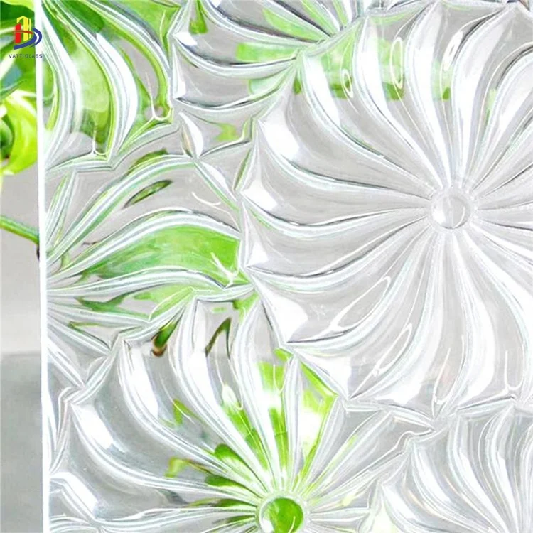 Modern Cast Patterns & Shapes Laminated Glass Interior Glass Wall Decorative Paneling