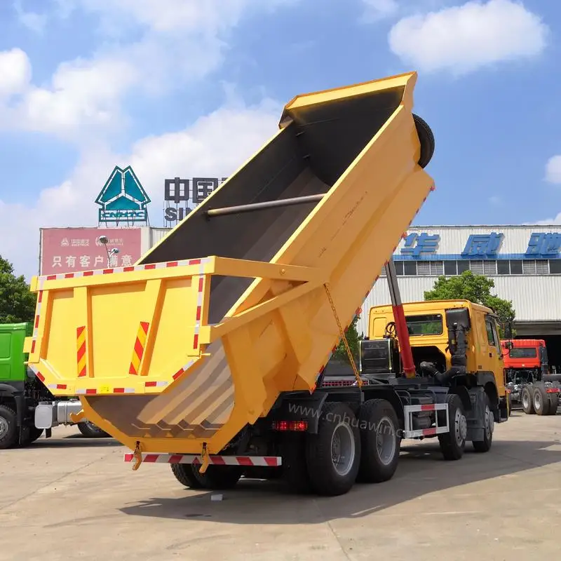 Лучшие торговые продукты howo 8X4 u-образный самосвал с подъемной задней дверью самосвал